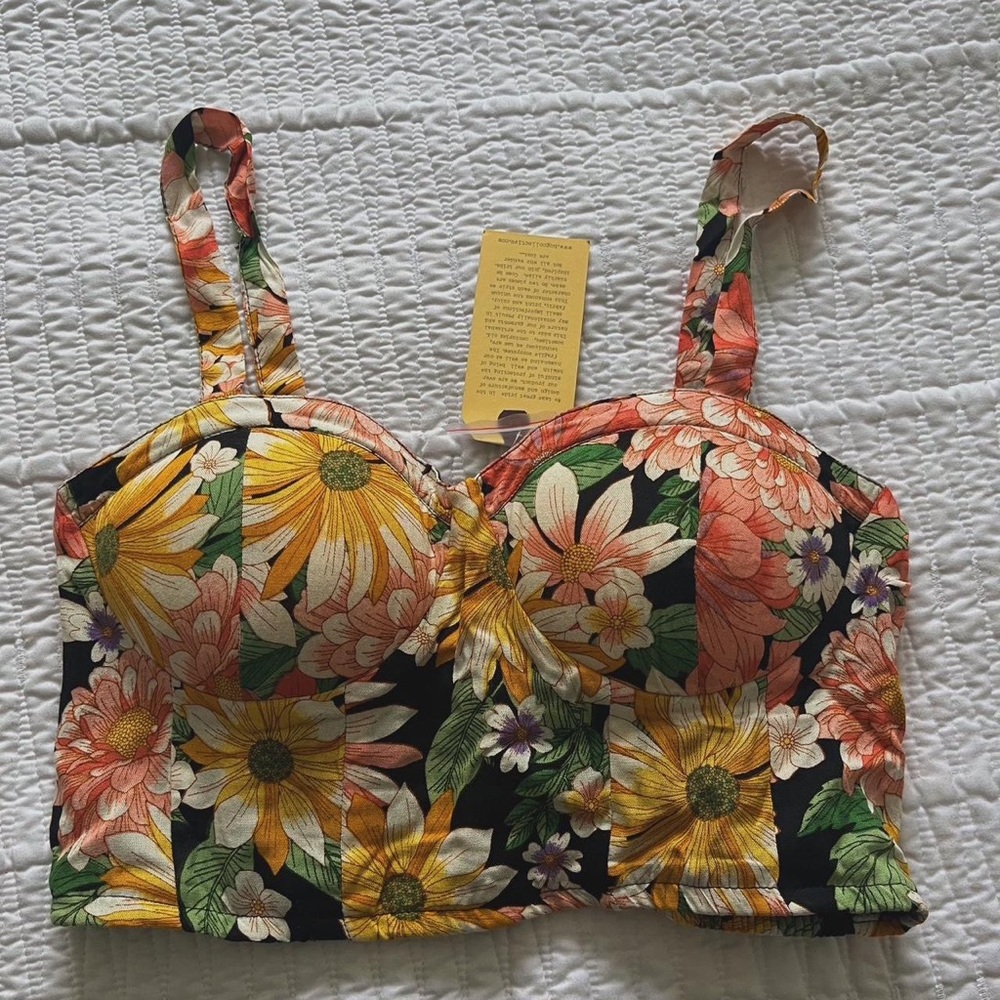 floral corset top